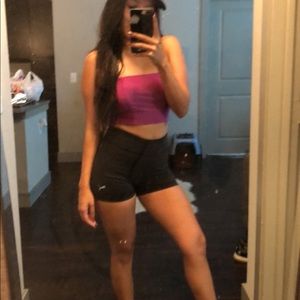 Black running PUMA SHORTS